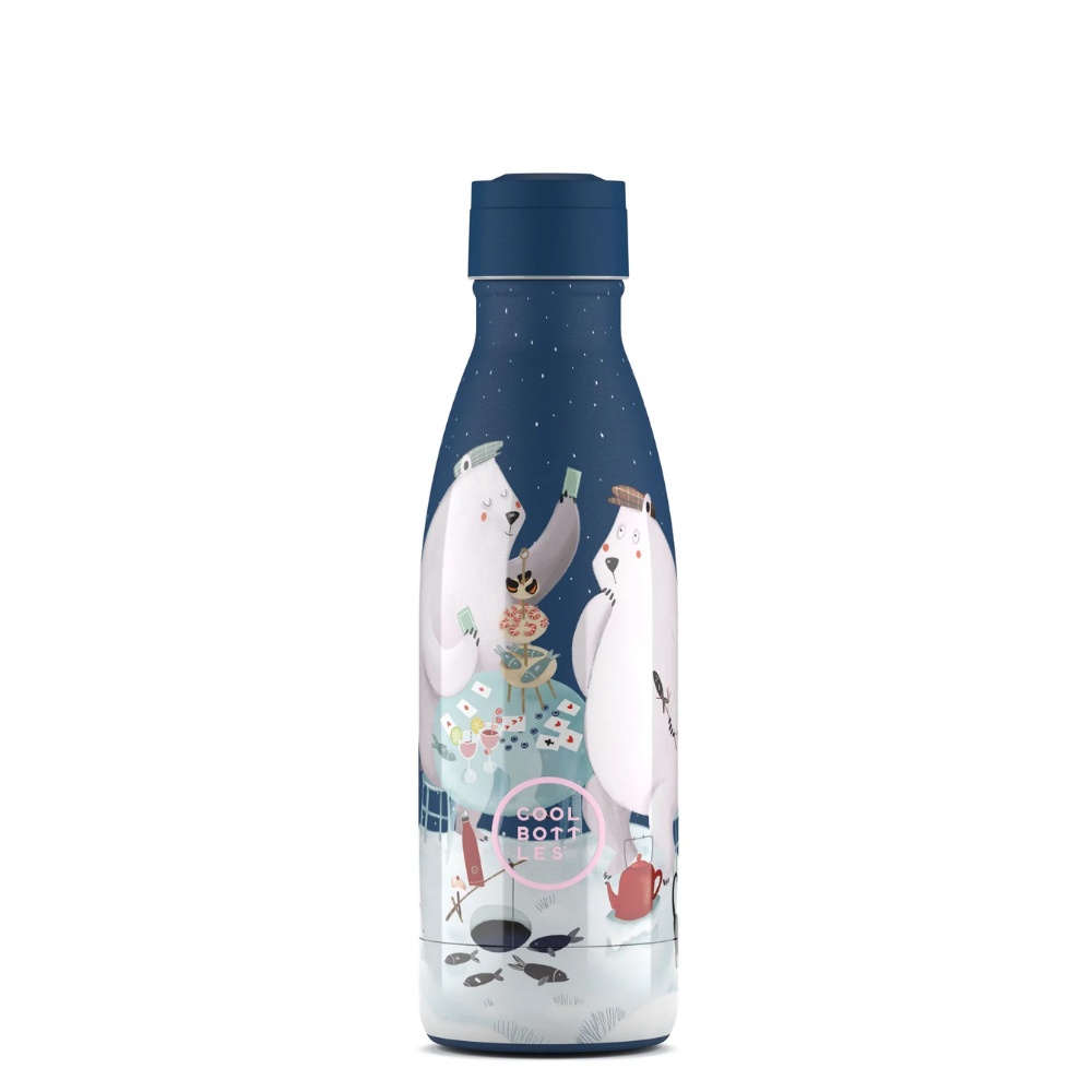 Cool Bottles - Kids Triple-Insulated Water Bottle - Polar Bears 350ml - Image 3