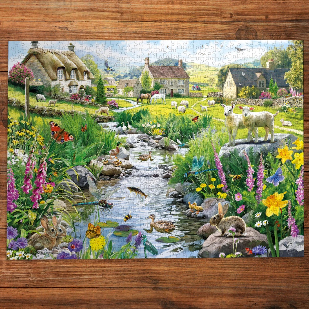 Gibsons - Babbling Brook - 1000 Piece Jigsaw Puzzle - Image 3