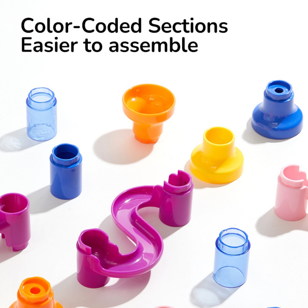 Mideer - Marble Run Track Building Block Toy - 51 Pieces with Water Play - Image 5