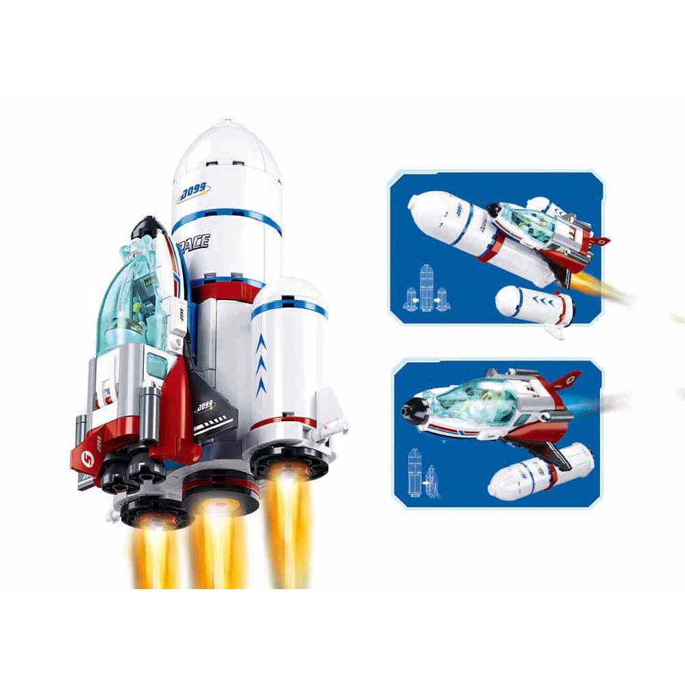 Sluban Building Set: Space - Dream Launch Center - 424pcs - Image 2