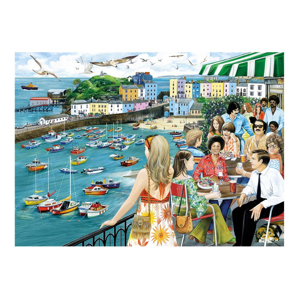 Gibsons - Dining at Tenby - 1000 Piece Jigsaw Puzzle - Image 2