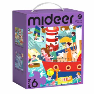 Mideer - Level Up Jigsaw Puzzle for Kids - 2-in-1 - Level 6 Relaxing Holiday