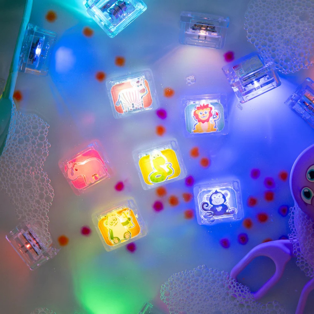 Glo Pals - Water Activated Light-Up Sensory Toys - Zoo (6 Pack) - Image 2