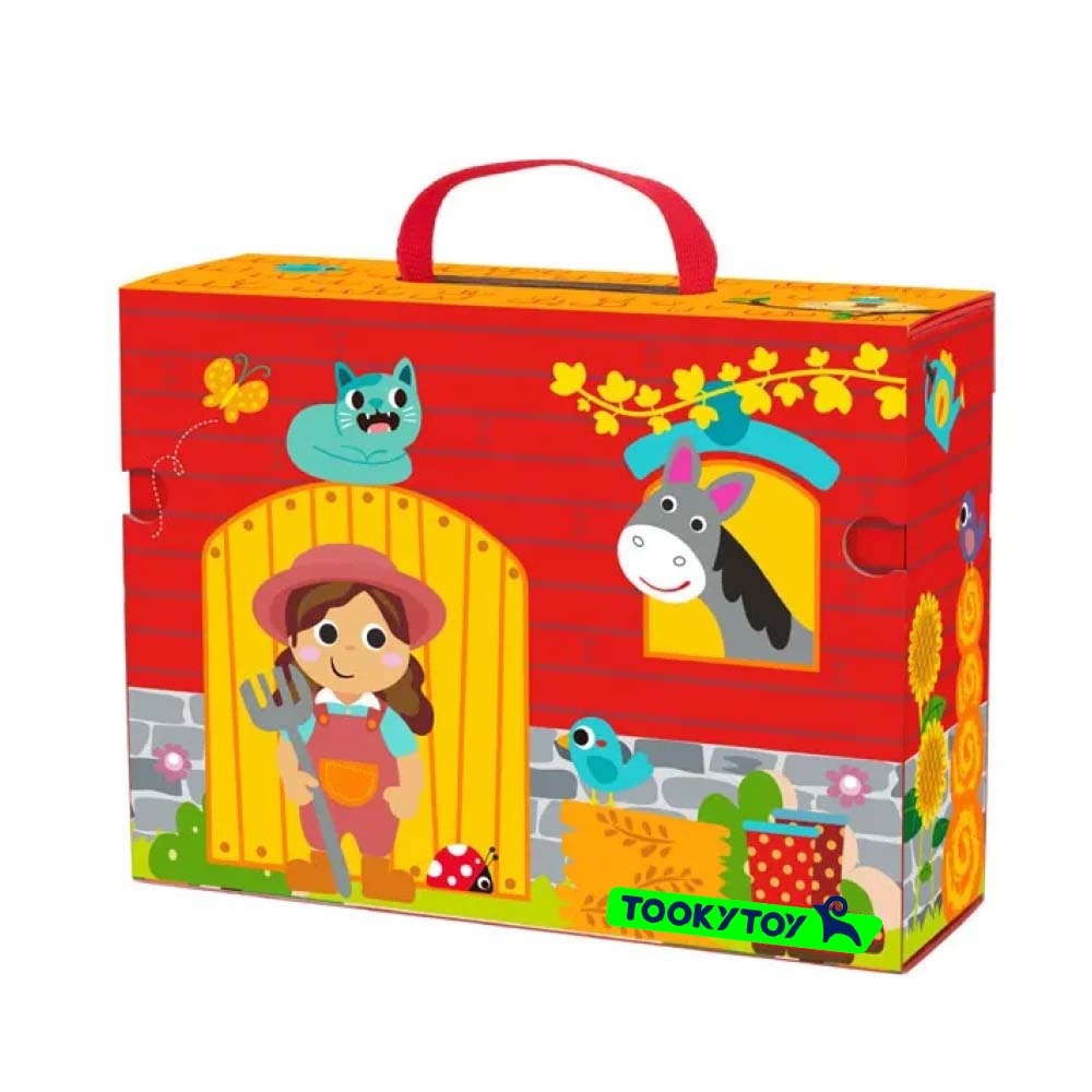 TookyToy - Pretend Play Story Box: Farmyard Friends Toy Set - Image 3