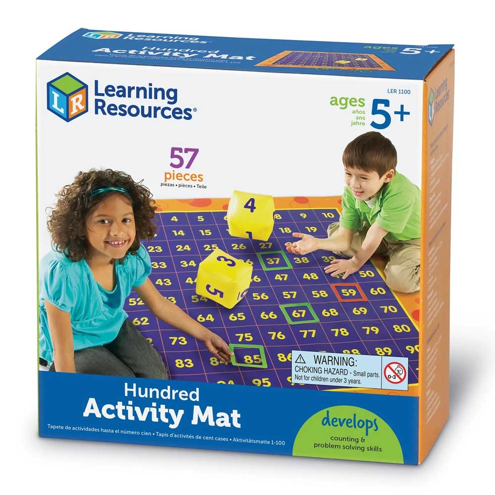Learning Resources - Hip Hoppin' Hundred Mat™ Activity Set
