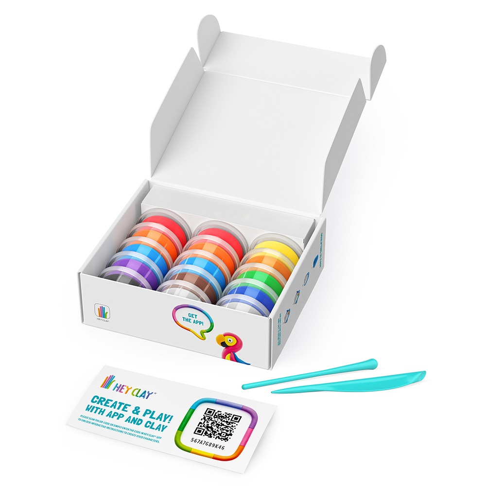 Hey Clay - Modelling Air-Dry Clay with Fun Interactive App - Birds, 15 cans - Image 7