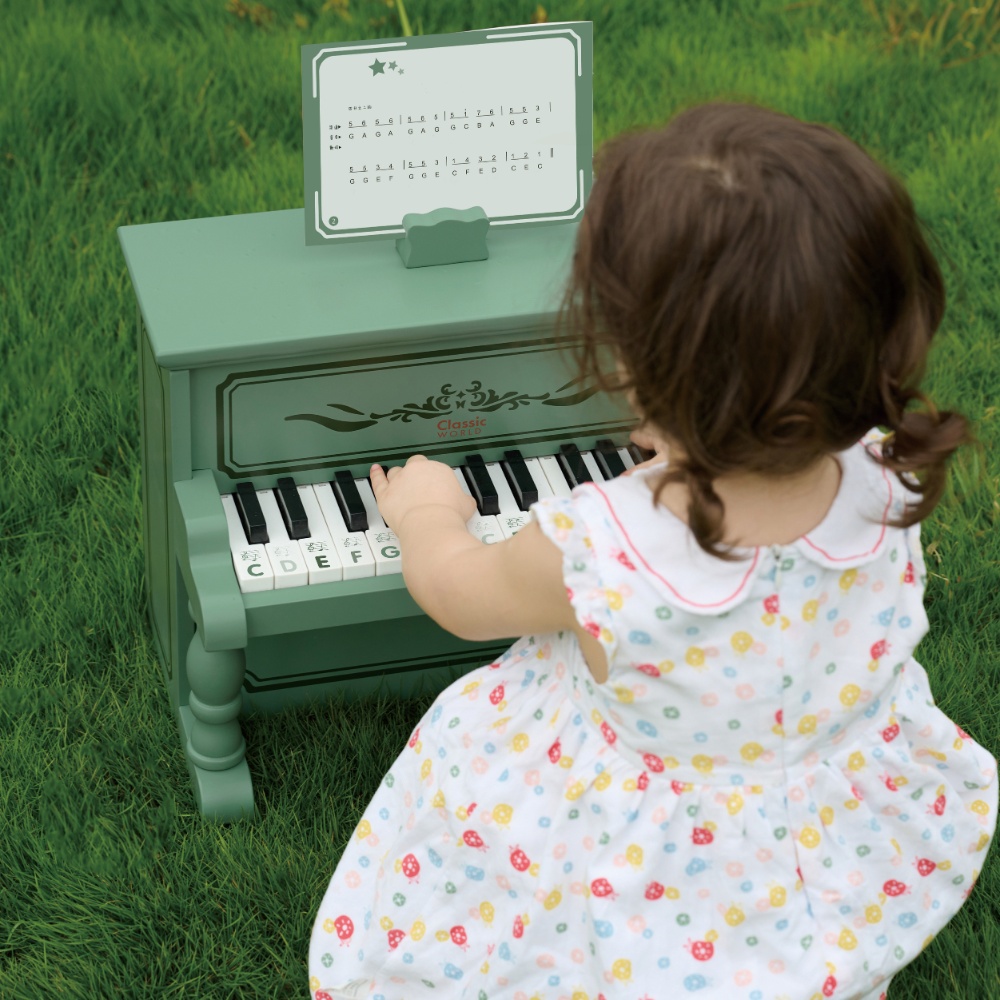 Classic World - Pretend & Play - Wooden Vintage Piano - Image 6