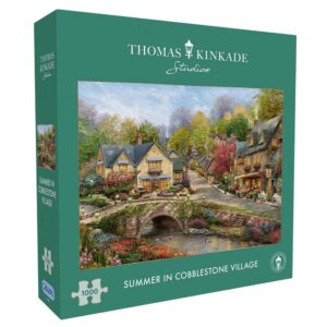 Gibsons - Thomas Kinkade: Summer in Cobblestone Village - 1000 Piece Jigsaw Puzzle
