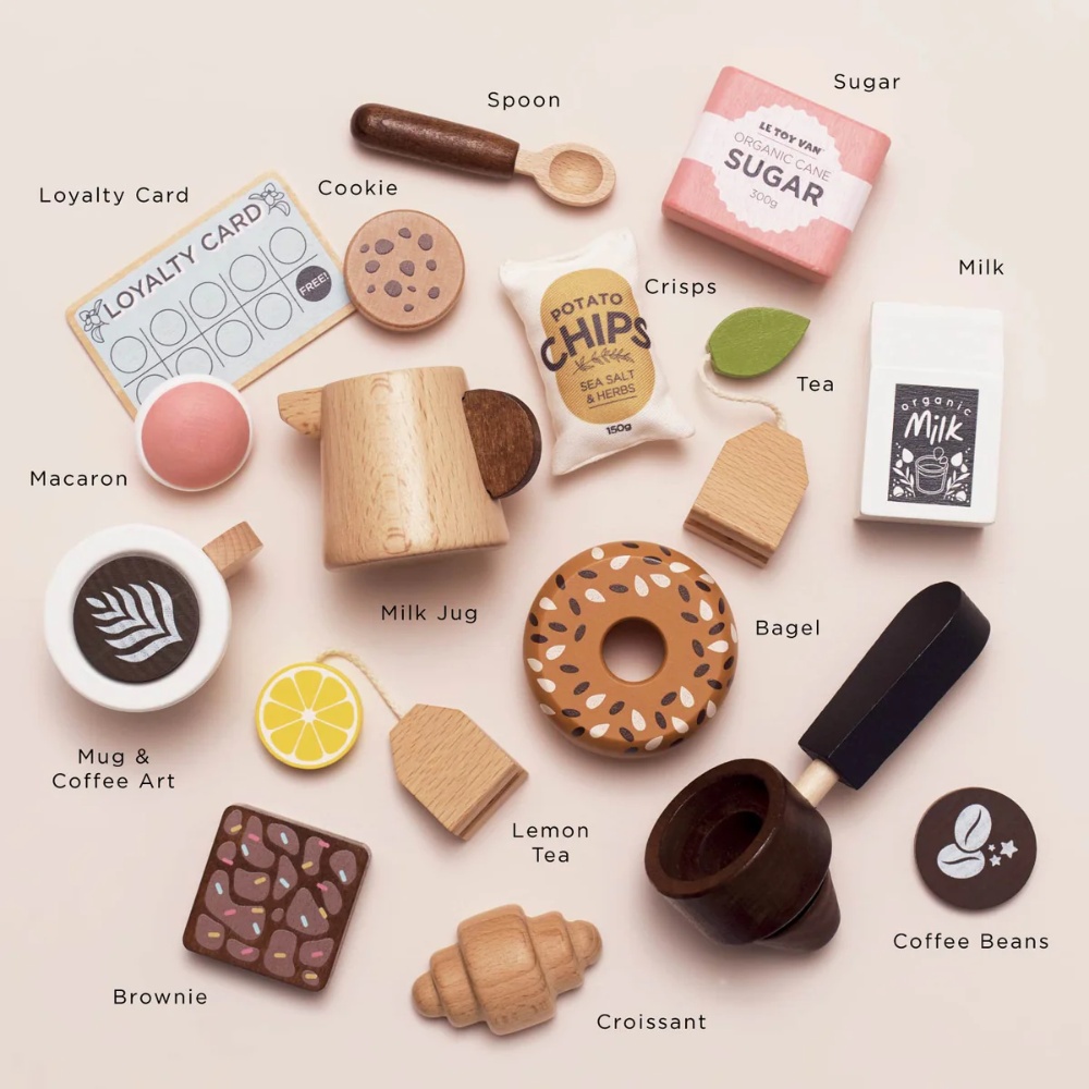 Le Toy Van - Barista Cafe Shop Playset - 18pcs - Image 3