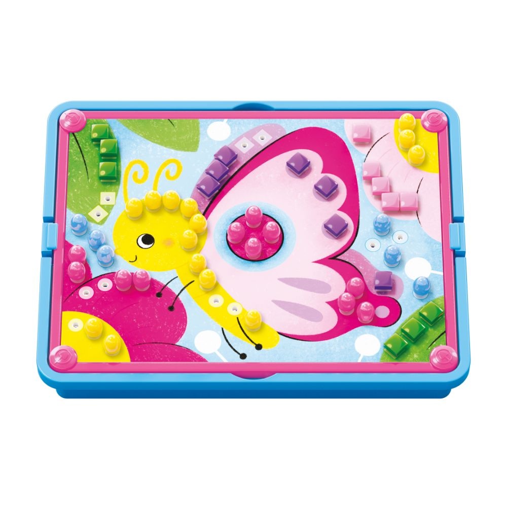 Quercetti - FantaColor Nature Peg Board Set - Mosaic Art Activity with Pattern Cards - Image 2