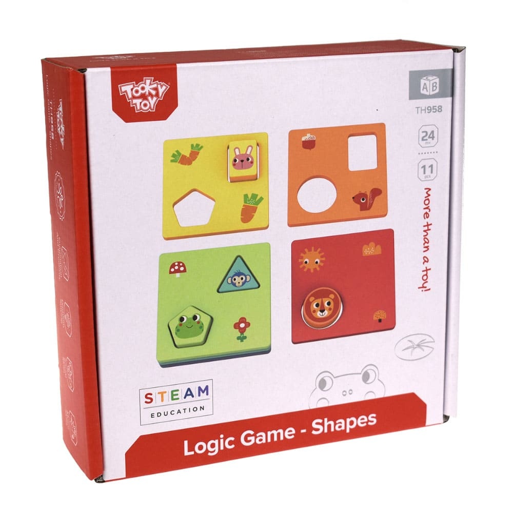 TookyToy - Wooden Shapes & Colours Puzzle - Image 7