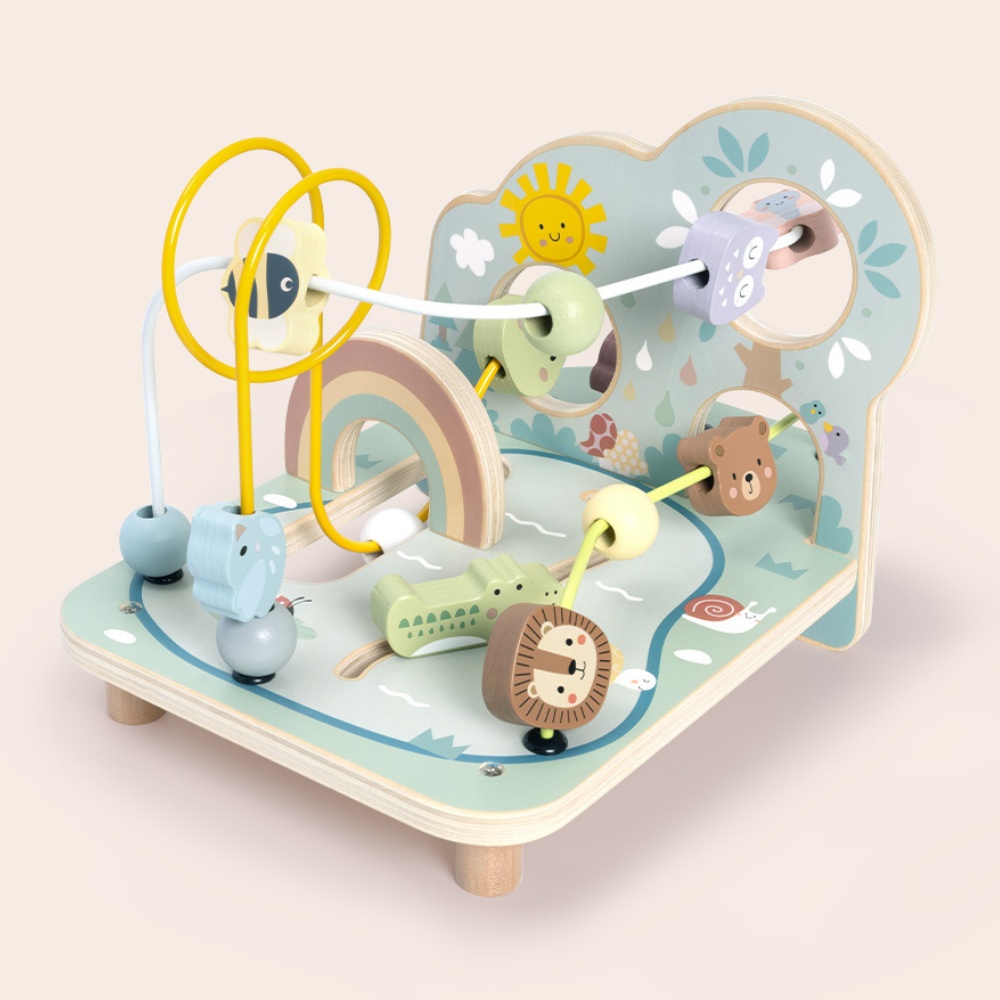 TookyToy - Forest Bead Maze - Wooden Fine Motor Activity Toy