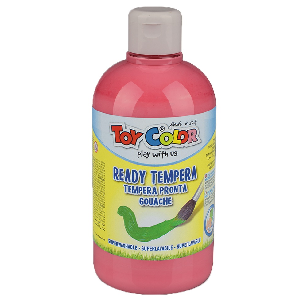 Toy Color - Superwashable Ready-Mix Tempera Paint for Kids - Pastel Shades - Bulk Pack 6 x 500ml - Image 5