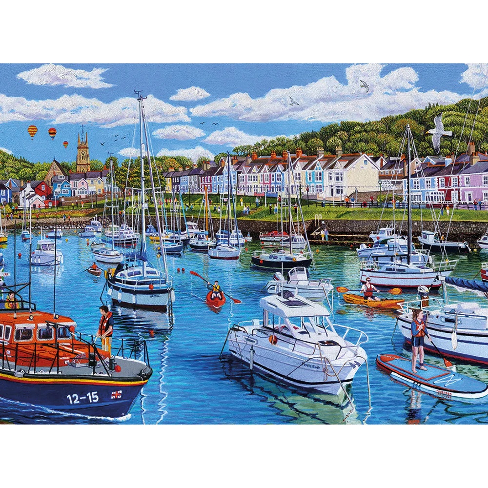 Gibsons - Aberaeron, Cardigan Bay - 1000 Piece Jigsaw Puzzle - Image 4