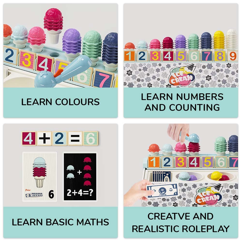 TopBright - Ice Cream Shop - Number Learning Box & Activity Cards - Image 5