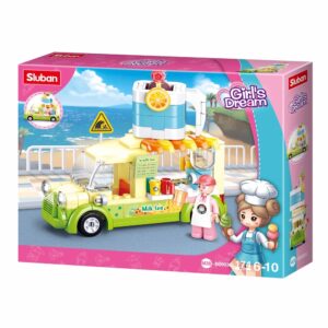 Sluban Building Set: Girls Dream - Milk Tea Truck - 174pcs
