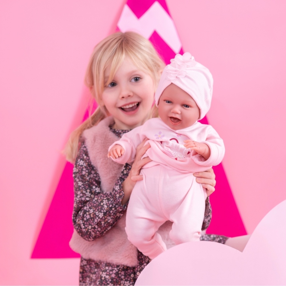 Llorens - Baby Girl Doll with Clothing & Cushion: Mimi - 42cm - Image 3
