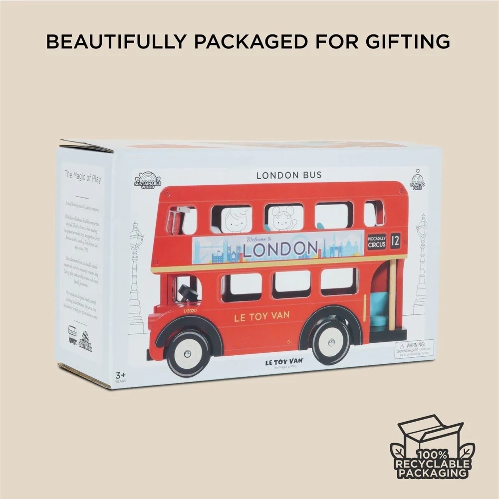 Le Toy Van - London Wooden Toy Bus - Image 9