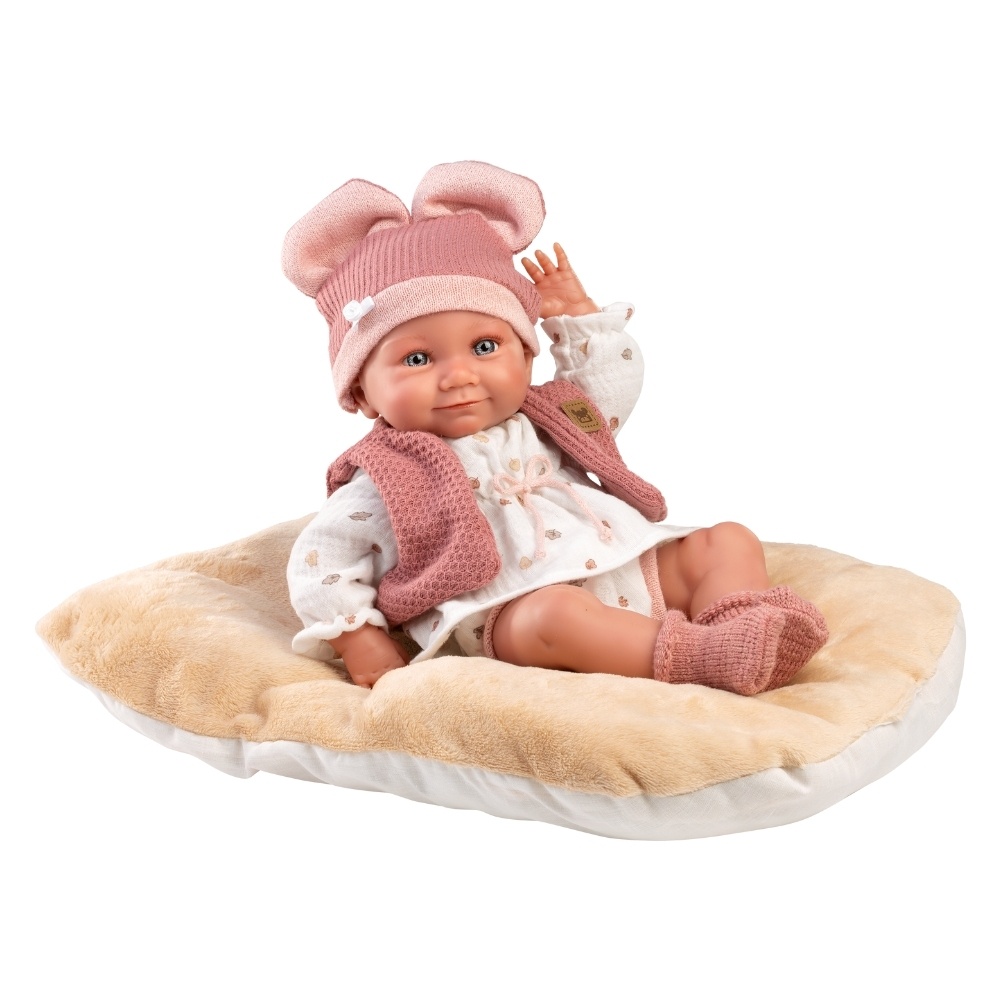 Llorens - Anatomically Correct Baby Girl Doll with Outfit & Cushion: Nica - 40cm - Image 6