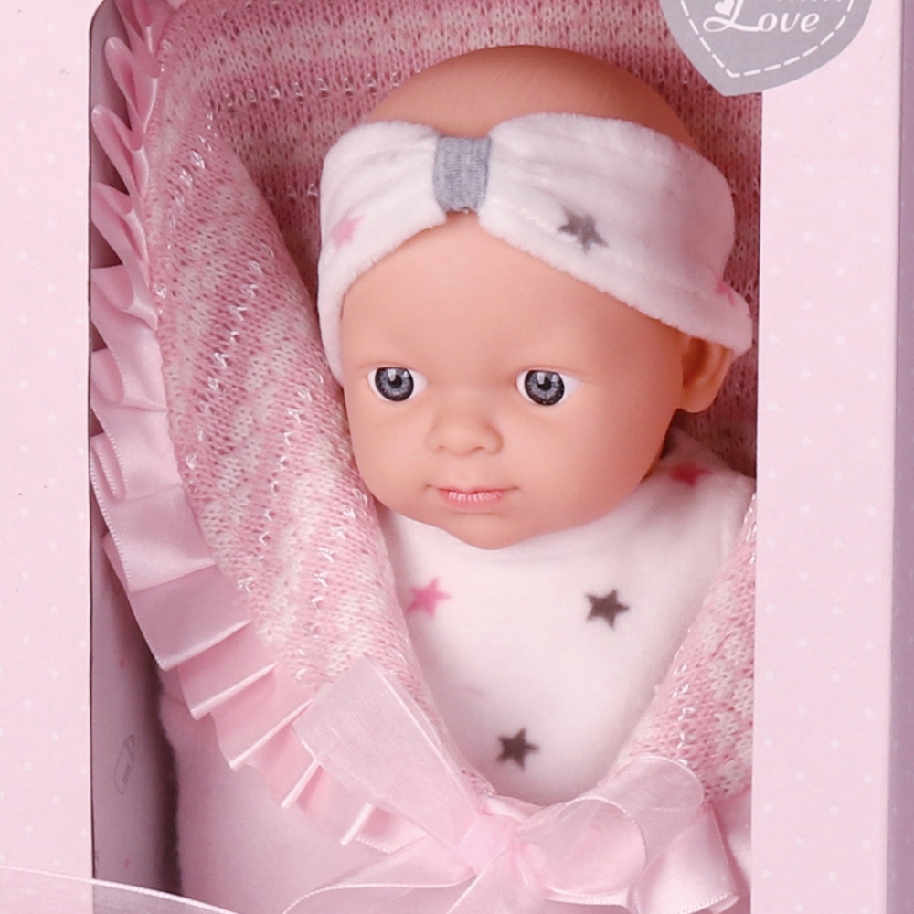 Baby Doll with Pink Clothing & Accessories - Vinyl Body - 30cm - Image 2