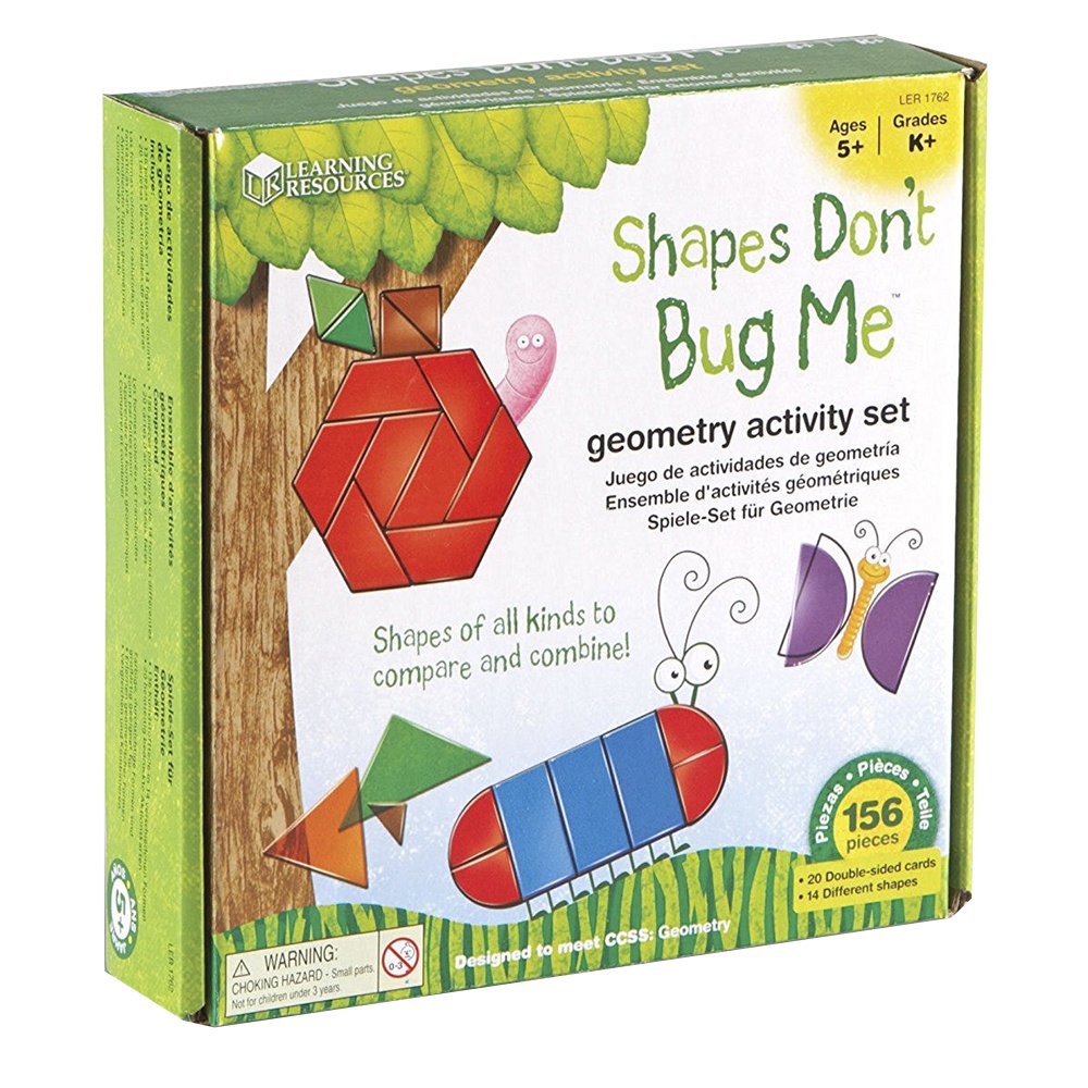 Learning Resources - Shapes Don't Bug Me Activity Set: Learning Math Games for Kids - Image 4