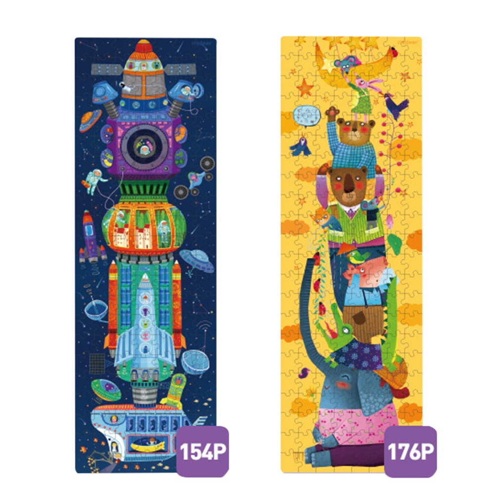 Mideer - Level Up Jigsaw Puzzle for Kids - 2-in-1 - Level 6 The World Imagination - Image 2