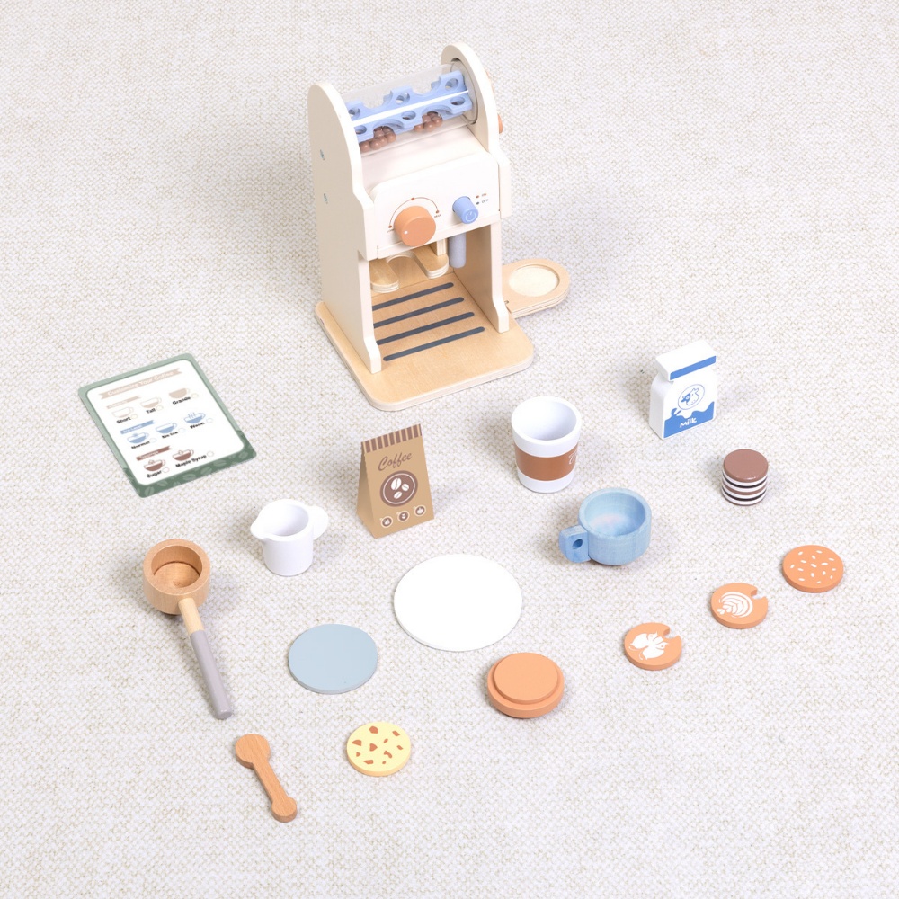 TookyToy - Pretend Play Coffee Machine Toy Set - Image 6