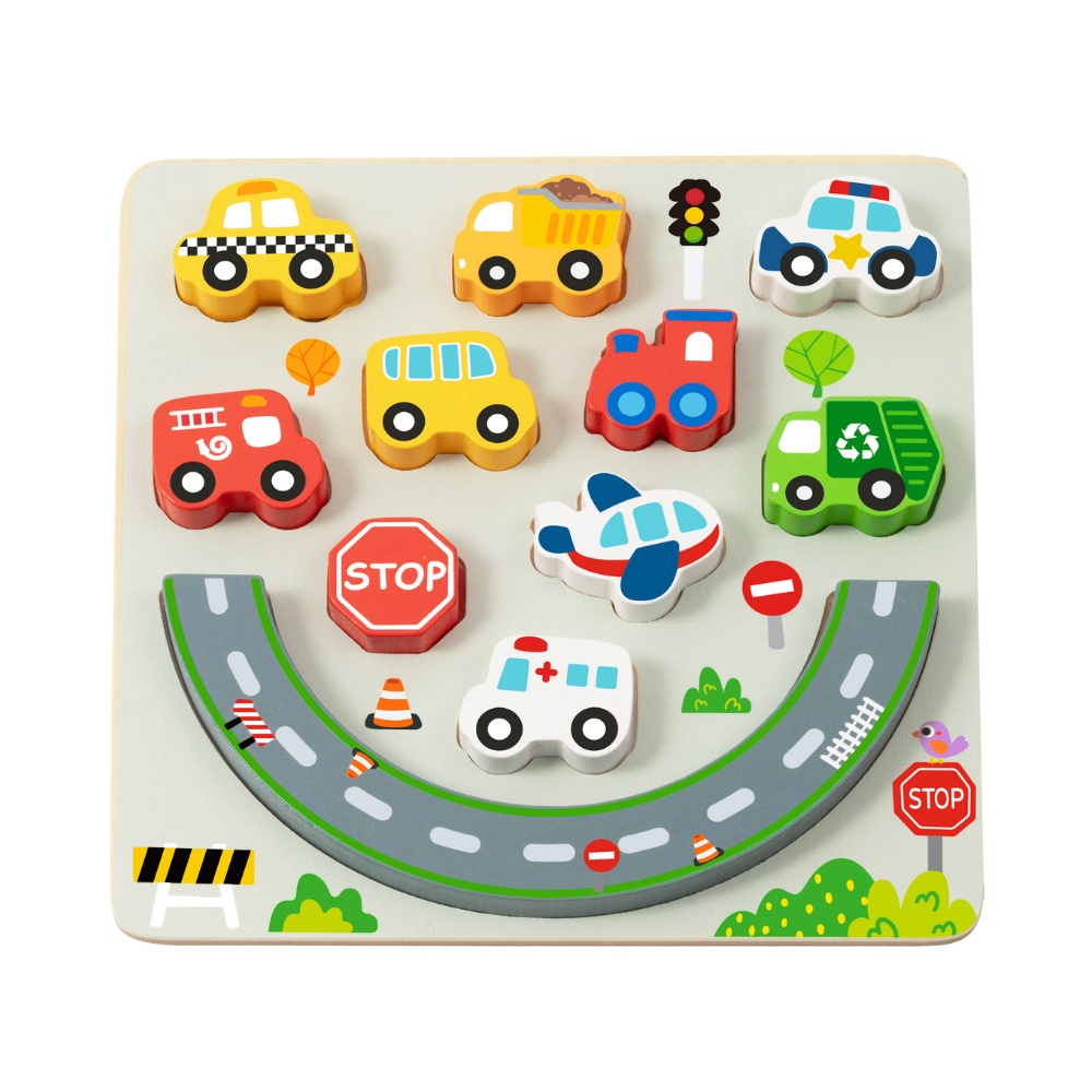 hi Pando - 2-in-1 Wooden Balancing Game and Puzzle: Transport 12 Pieces - Image 5
