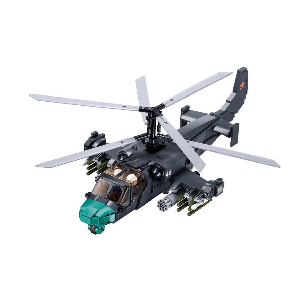 Sluban Building Set: Model Bricks - KA-52S Gunship 1/35 - 913pcs - Image 2