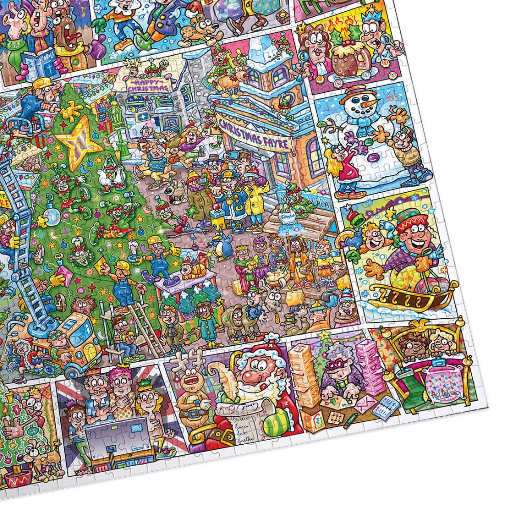 Gibsons - Jokesaws: Crackers for Christmas - 1000 Piece Jigsaw Puzzle - Image 5