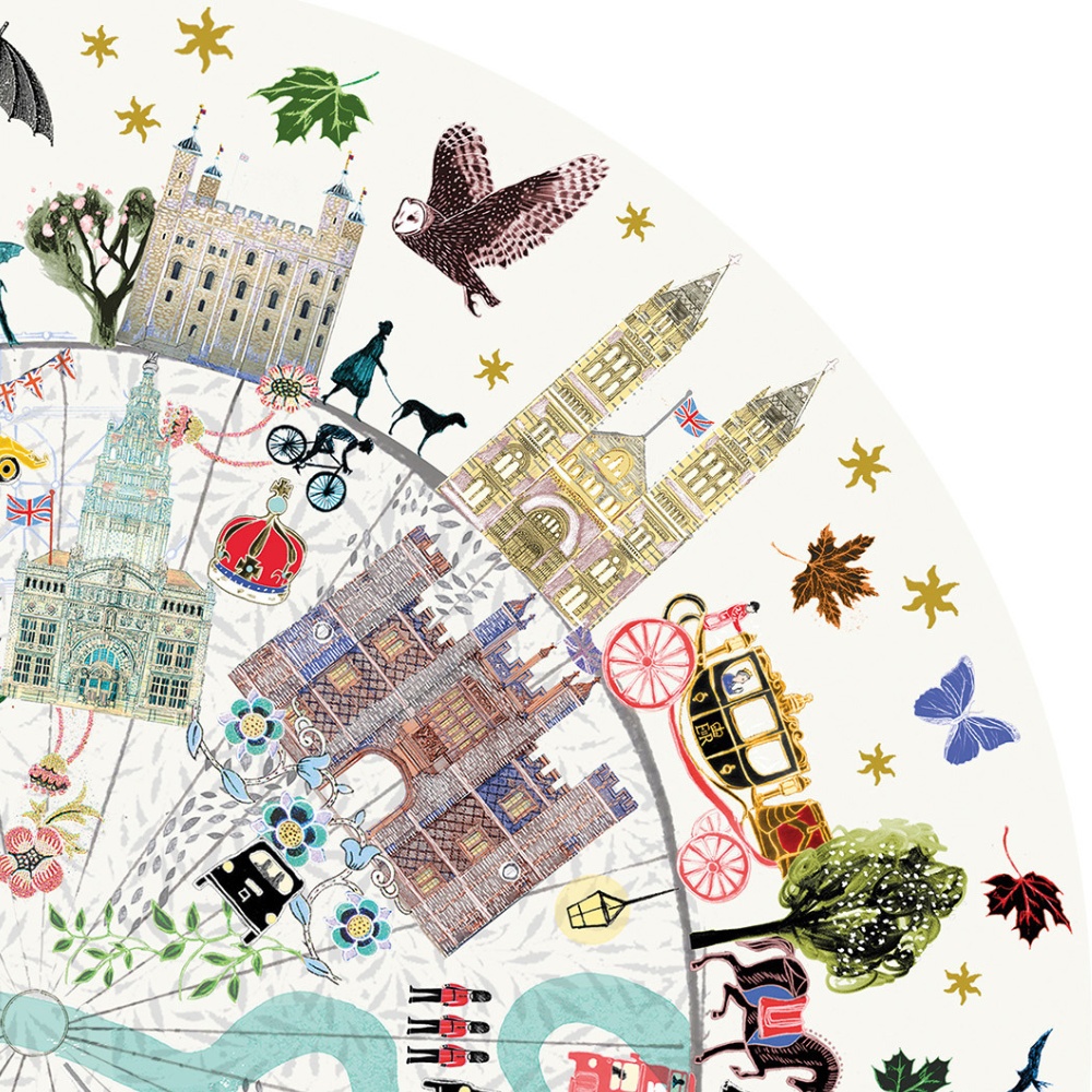 Gibsons - London Buildings - 500 Piece Circular Jigsaw Puzzle - Image 5