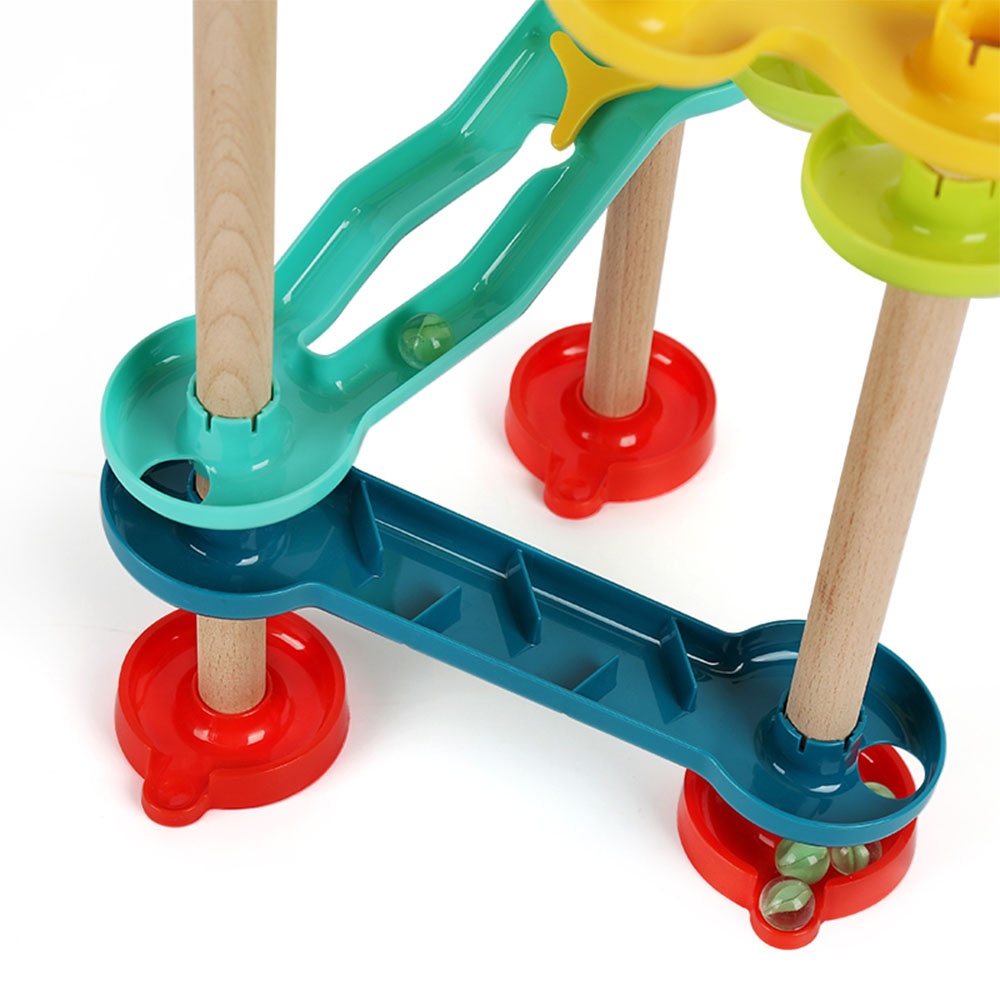 TopBright - Marble Run Set - 5-Track STEM Building Toy for Kids Age 3+ - Image 3