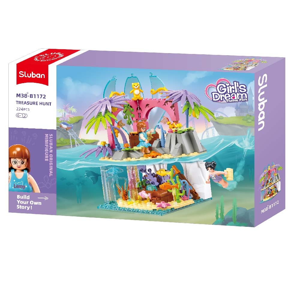 Sluban Building Set: Girls Dream - Secret Island - 224pcs