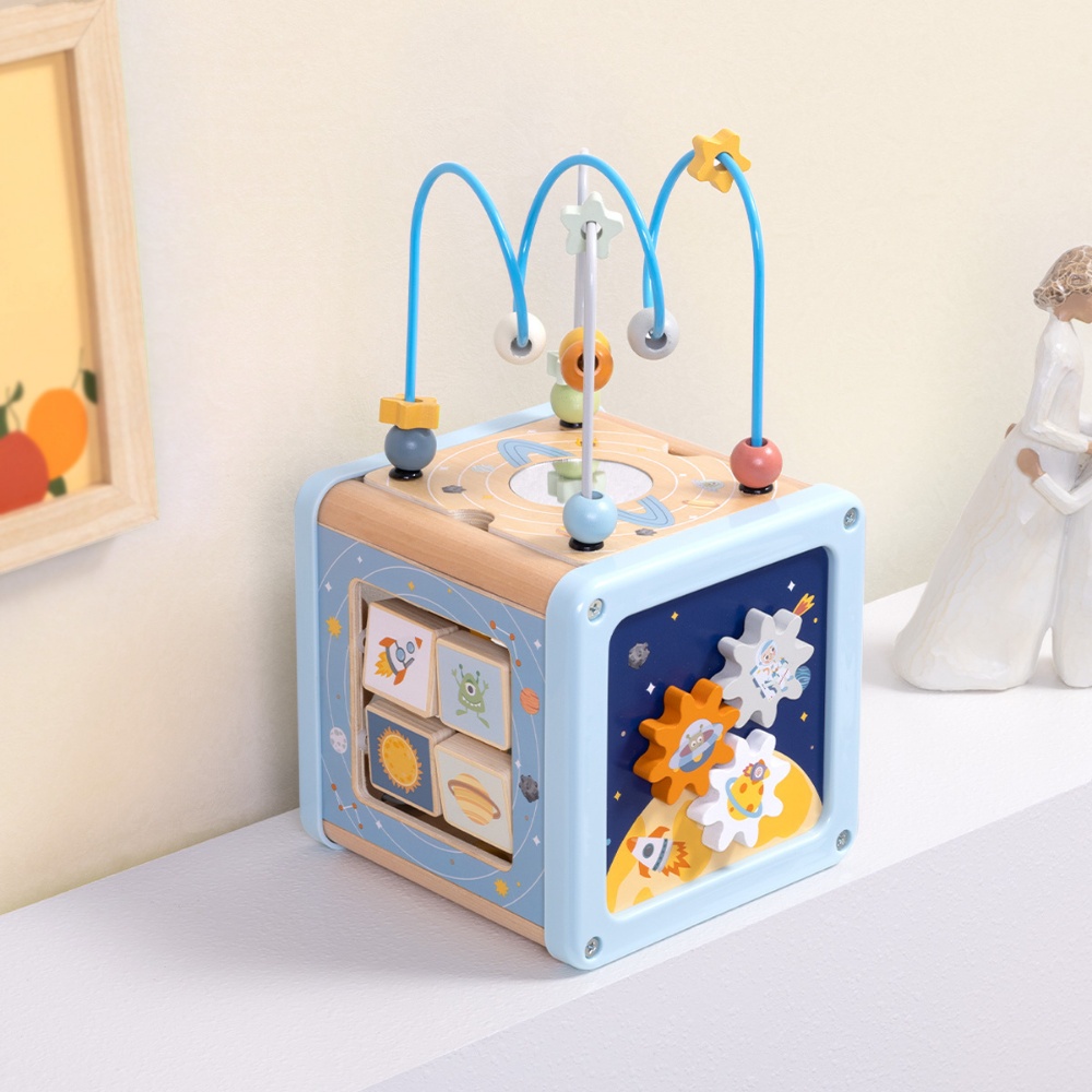 TookyToy - Space Play Cube Activity Toy - Image 2