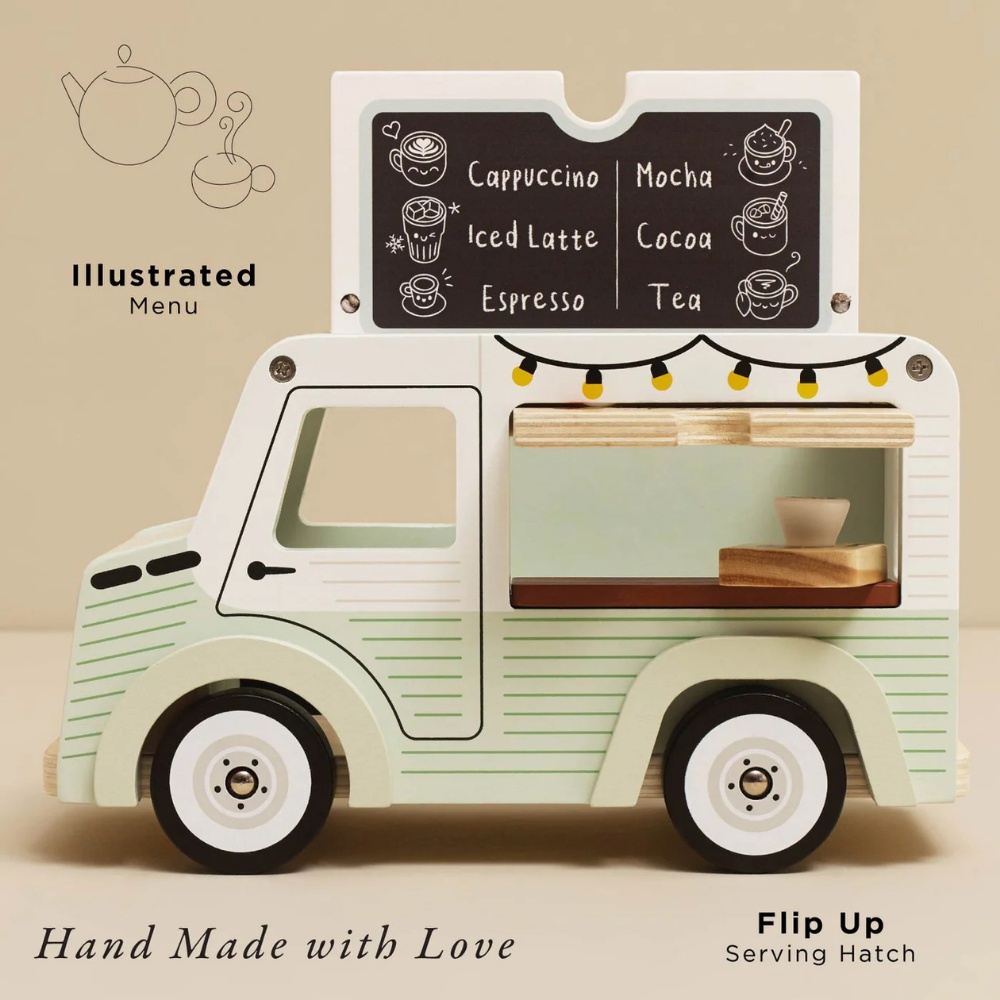 Le Toy Van - Wooden Mobile Café Van - Image 2