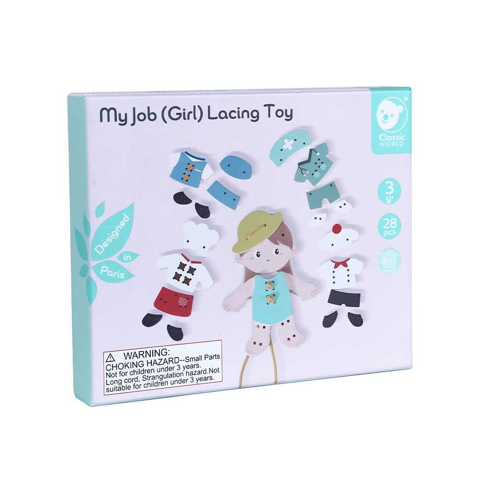 Classic World - 'My Job' Lacing Activity Set: Girl - Image 7