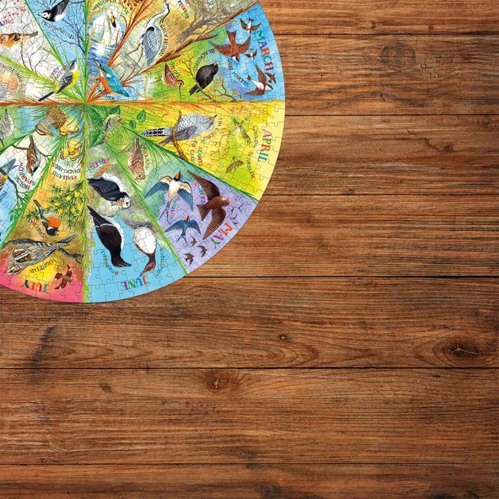 Gibsons - RSPB: Birds of the Year - 500 Piece Circular Jigsaw Puzzle - Image 4