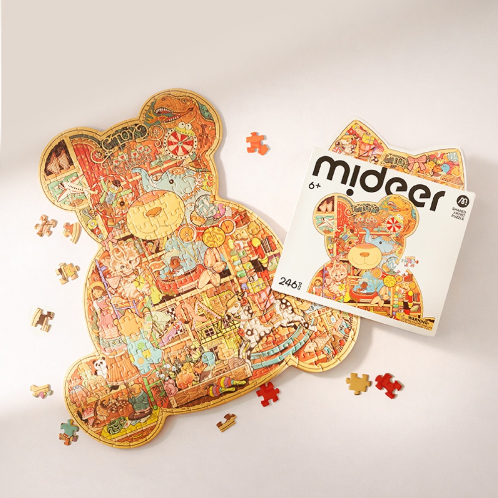 Mideer - Artist Puzzle: Bears Home - 226 Piece Shaped Jigsaw for Kids - Image 2
