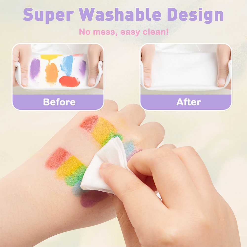 Jar Meló - Finger Paint Stamp Book - Colouring Activity with Paint Pads & 6 Stamps - Image 3