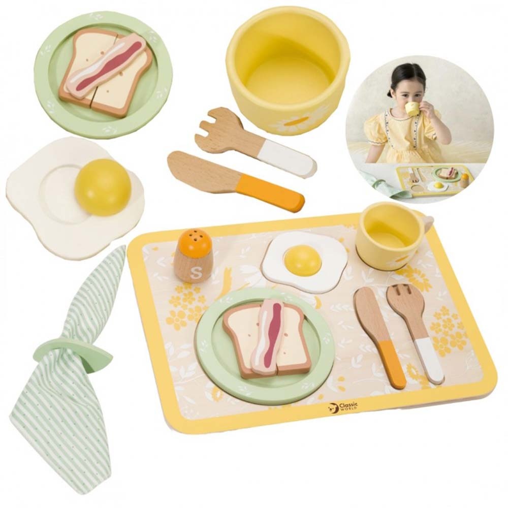 Classic World - Pretend & Play - Vintage Breakfast Tray - Image 7