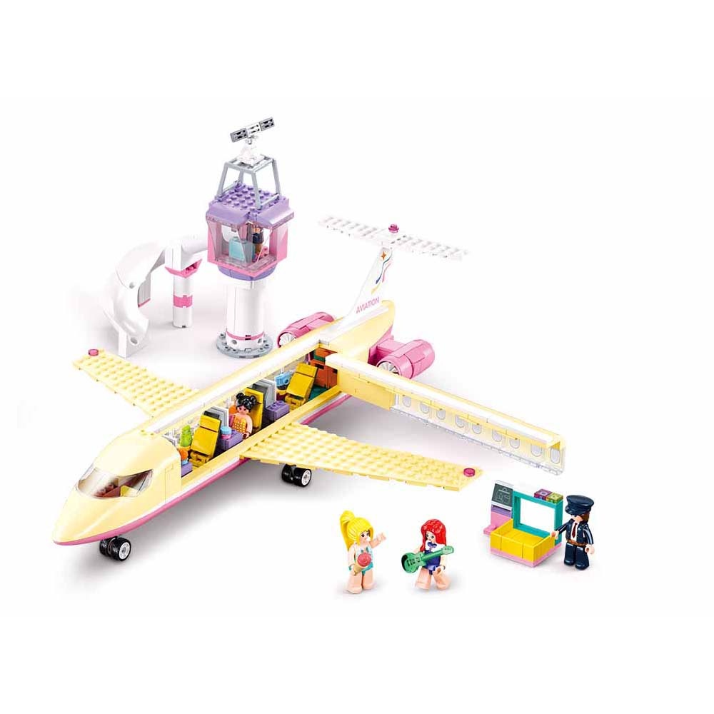 Sluban Building Set: Girls Dream - Plane - 384pcs - Image 2