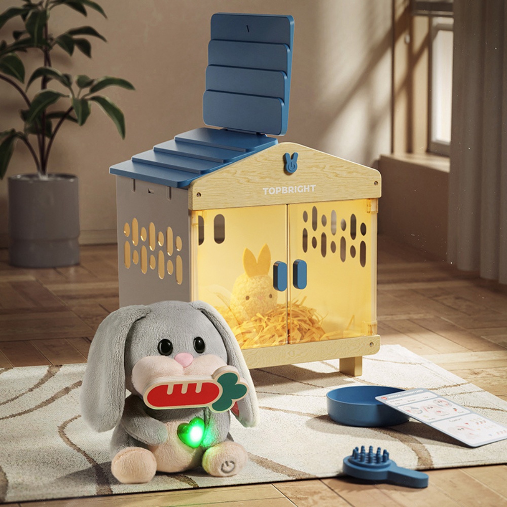 TopBright - Pretend Play Pet Care Kit - Interactive Bunny with Sound & Lights - Image 2