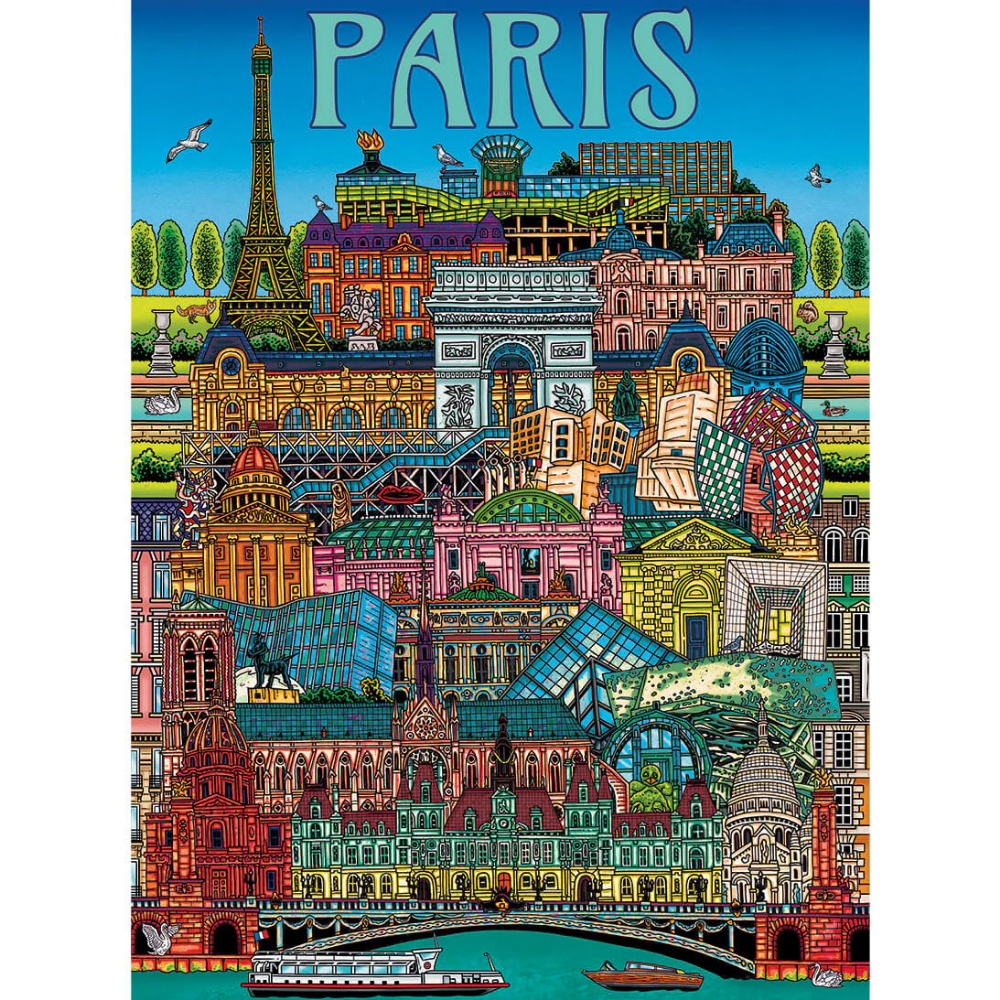 Gibsons - Paris Cityscape - 500 Piece Jigsaw Puzzle - Image 4
