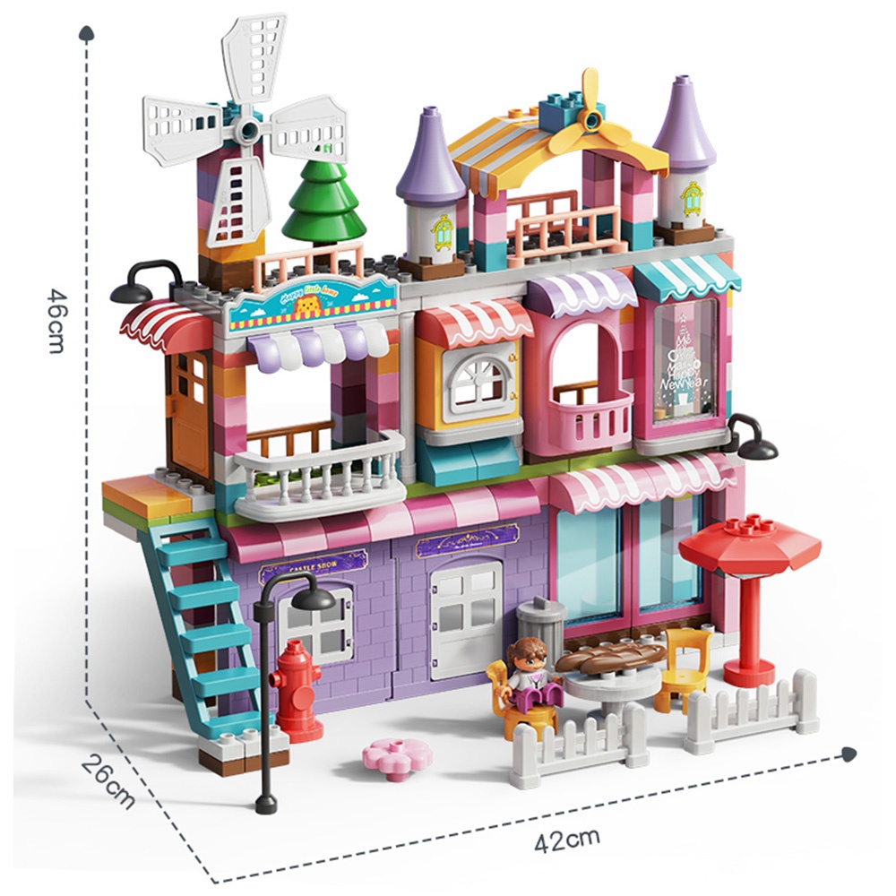 Feelo - Building Block Set - Girls Villa - 216 Pieces-** - Image 5