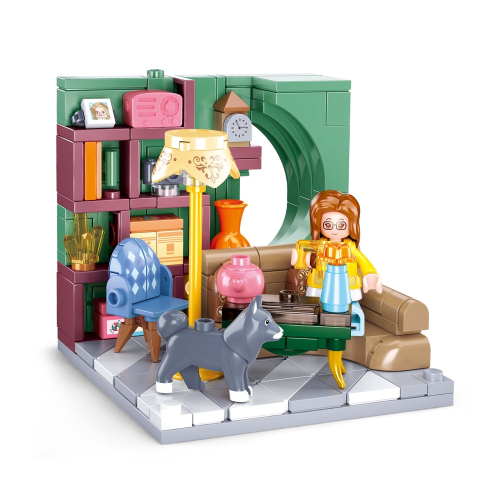 Sluban Building Set: Mini Handcraft - Living Room - 219pcs - Image 2