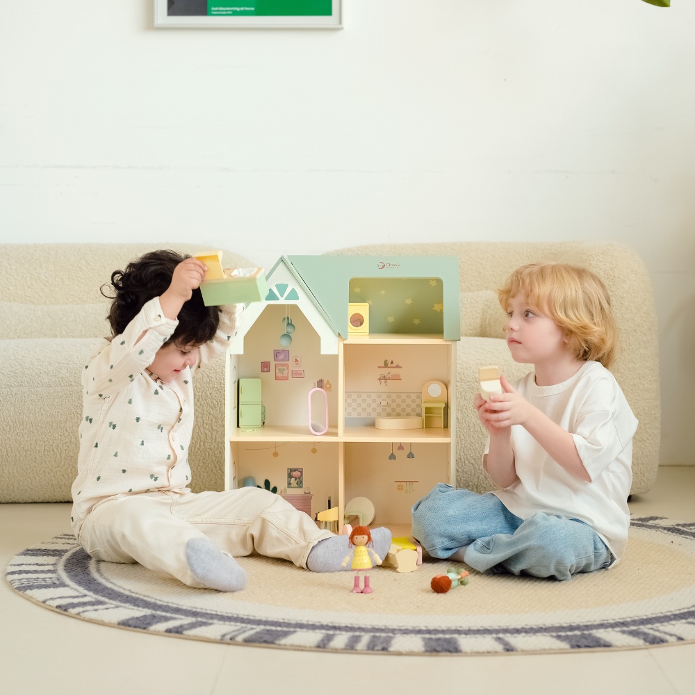 Classic World - Pretend & Play - Cozy Cottage Dollhouse - Image 5