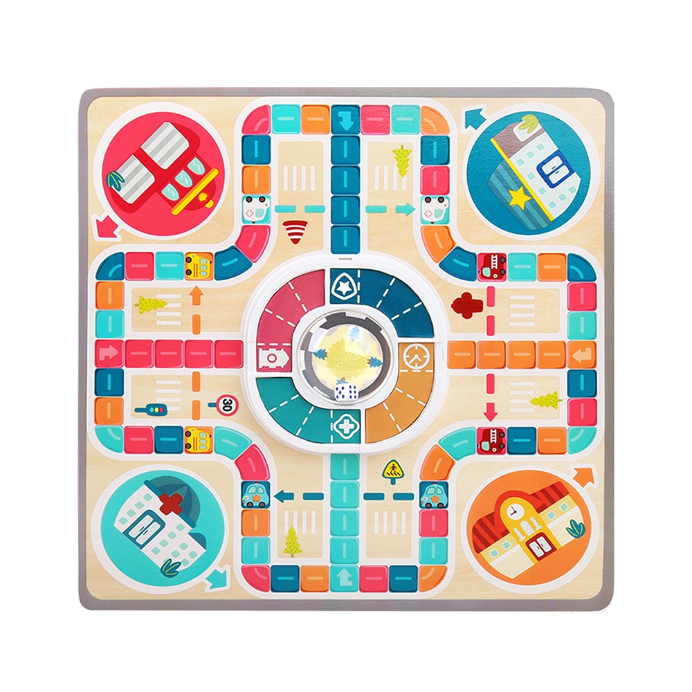 TopBright - Wooden Ludo Board Game - Classic Family Strategy Game for Kids - Image 3