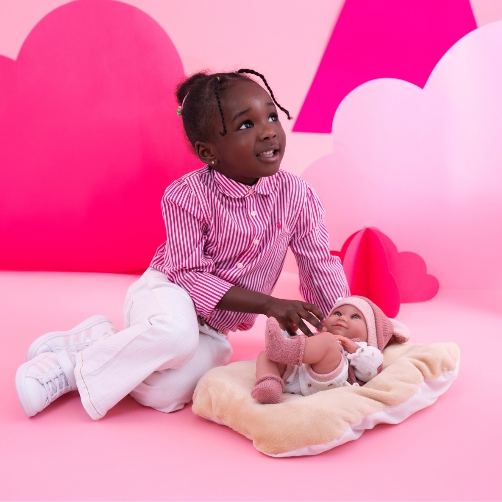 Llorens - Anatomically Correct Baby Girl Doll with Outfit & Cushion: Nica - 40cm - Image 3