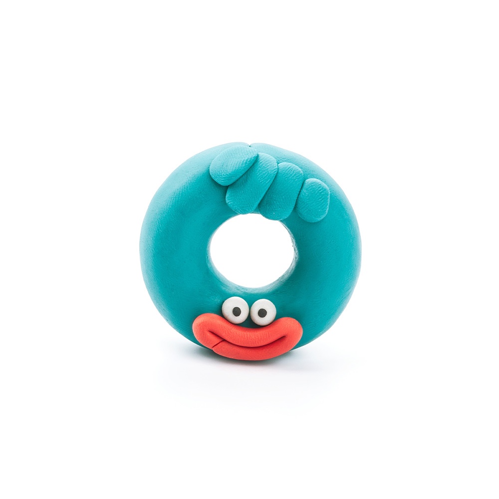 Hey Clay - Modelling Air-Dry Clay with Fun Interactive App - Hipster, Bigwig, Donut, Series Monsters, 6 cans - Image 4