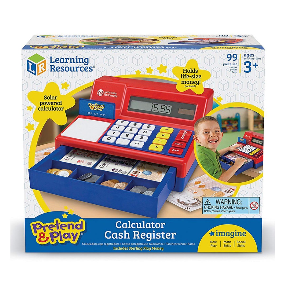 Learning Resources - Pretend & Play® - Calculator Cash Register with UK Currency - Image 6